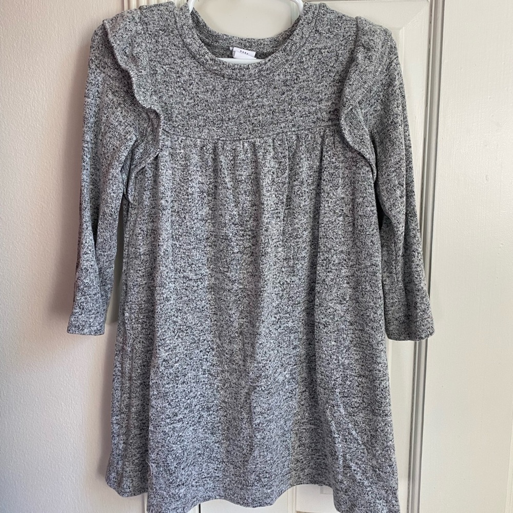 Baby Gap Ruffle Gray Swing Dress 3T